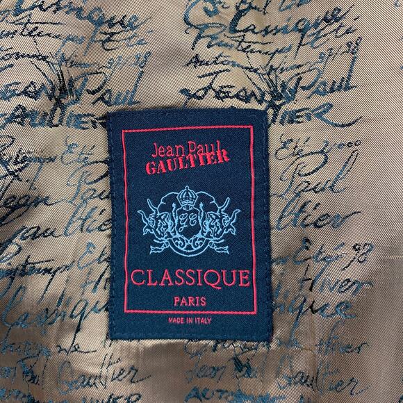 JEAN PAUL GAULTIER CLASSIQUE Size 10 Black Wool Blend Open Front Coat - Picture 6 of 7